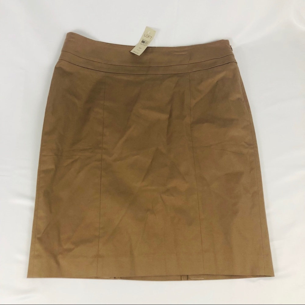 New Loft Pencil Skirt Beige Khaki Size 10P